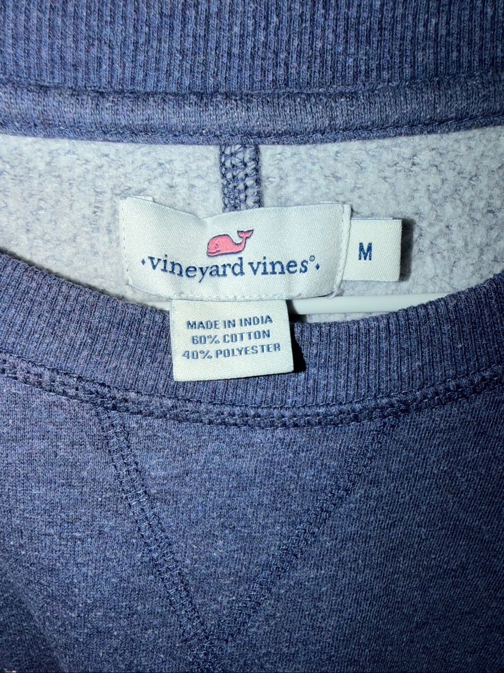 Vineyard Vines Navy Crewneck sweater shirt FA01 - Picture 2 of 3